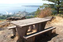 Valentine Mountain vistas: Easily reached and worth the (short) climb, the peak of Valentine Mountain in Cranberry is an ideal location from which to view Powell River's spectacular sunsets. (Photo by Sean Percy)